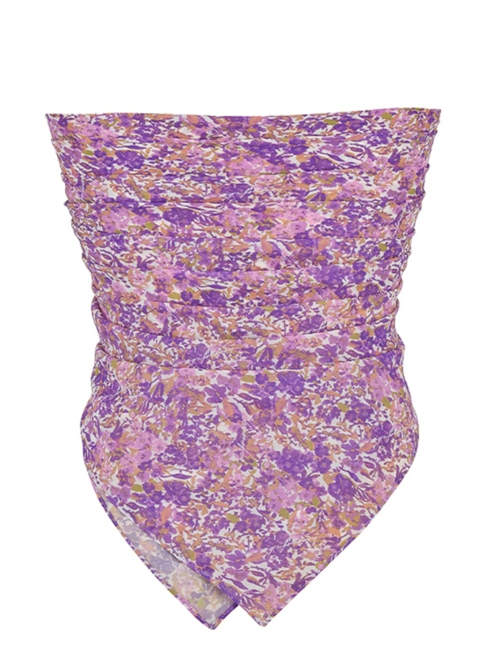 NWT House of CB Violet Floral Multi Use Scarf - Picture 2 of 3